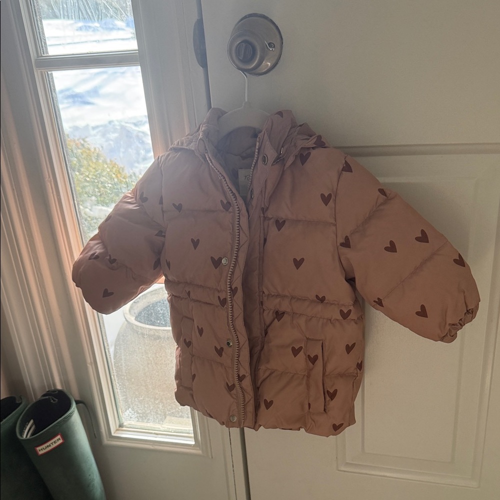 Rylee + Cru Blush Heart Pattern Jacket